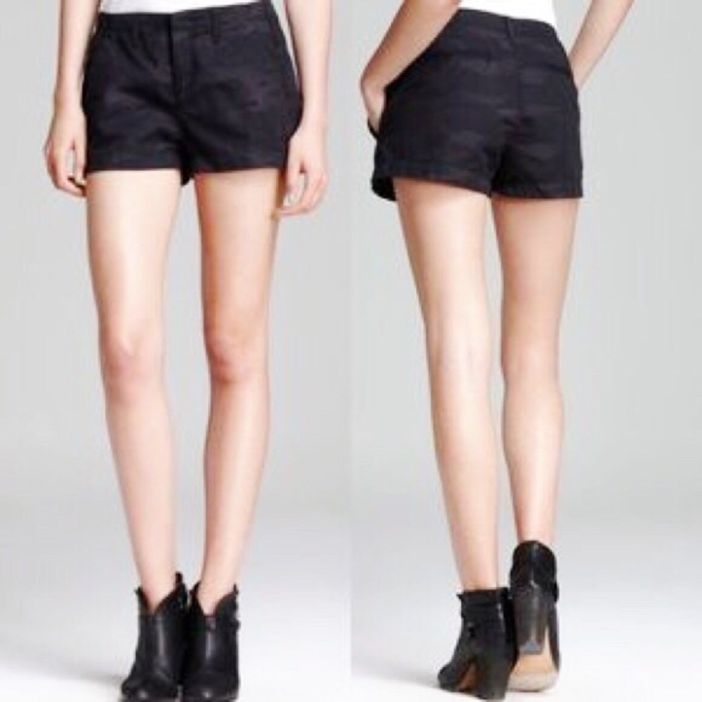 Rag & Bone Portobello black camo shorts 🖤 sz 24